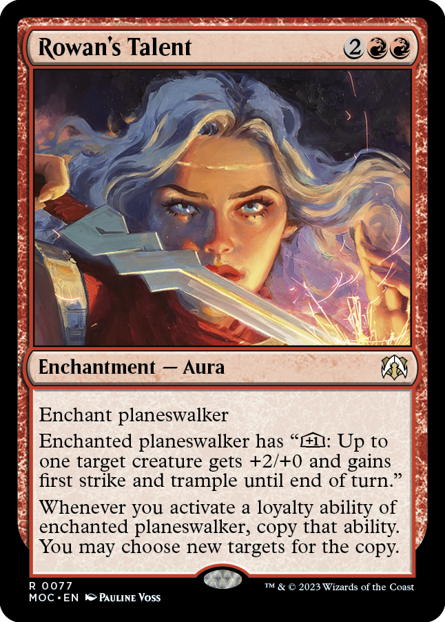 Rowan's Talent [March of the Machine Commander] - Magic: The Gathering - Card Brawlers | Quebec | Canada |