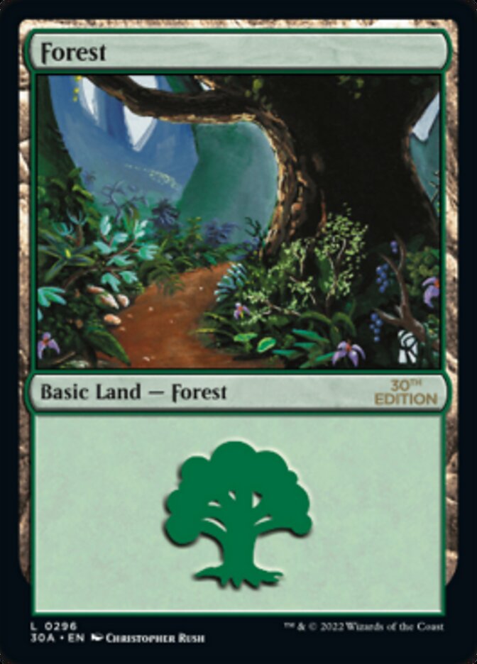 Forest (296) [30th Anniversary Edition] - Magic: The Gathering - Card Brawlers | Quebec | Canada |