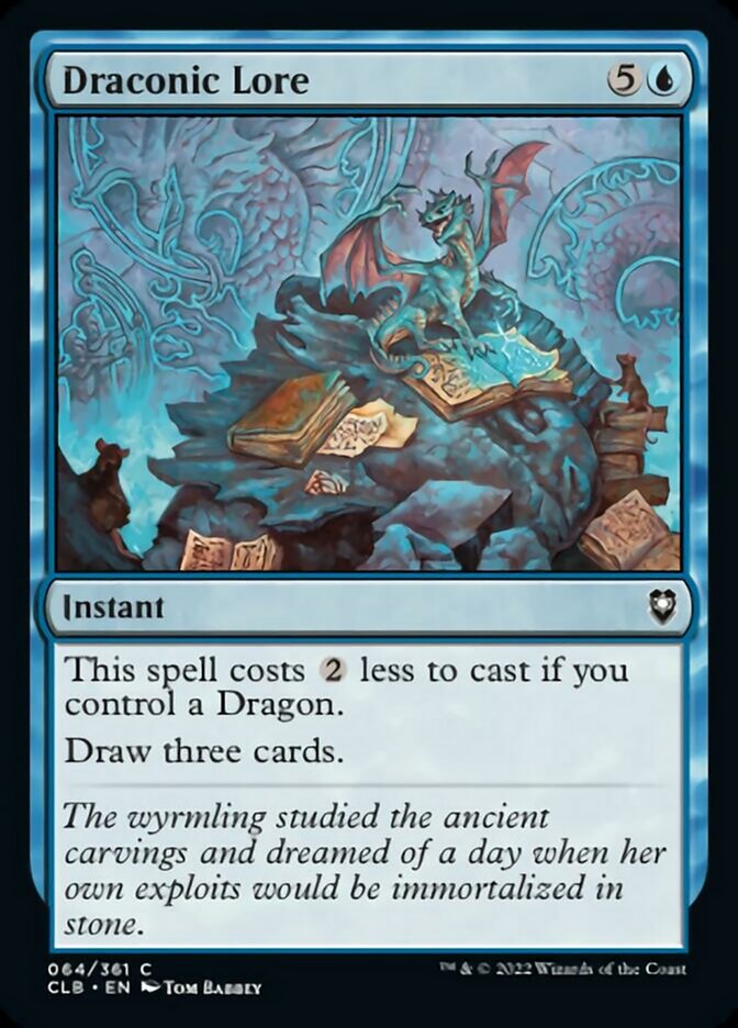 Draconic Lore [Commander Legends: Battle for Baldur's Gate] - Magic: The Gathering - Card Brawlers | Quebec | Canada |