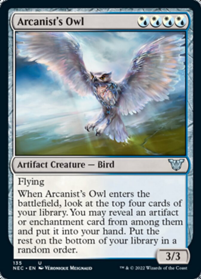 Arcanist's Owl [Kamigawa: Neon Dynasty Commander] - Magic: The Gathering - Card Brawlers | Quebec | Canada |