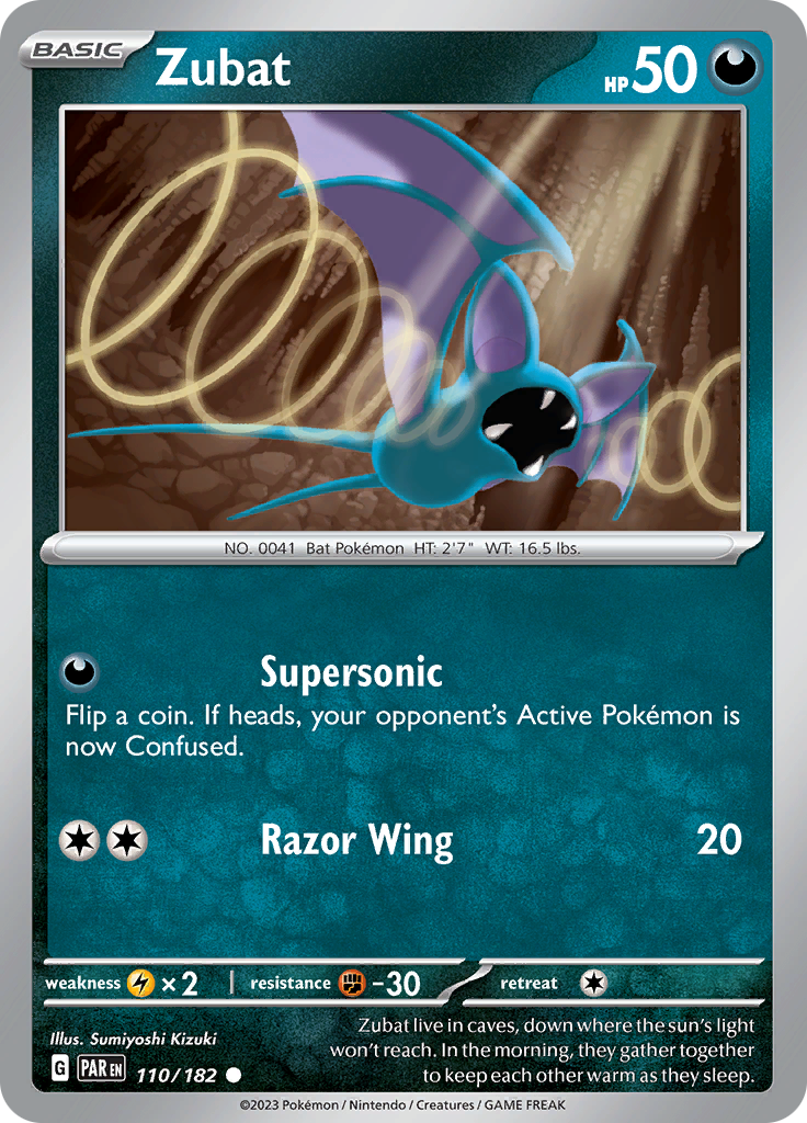 Zubat (110/182) [Scarlet & Violet: Paradox Rift] - Pokémon - Card Brawlers | Quebec | Canada |
