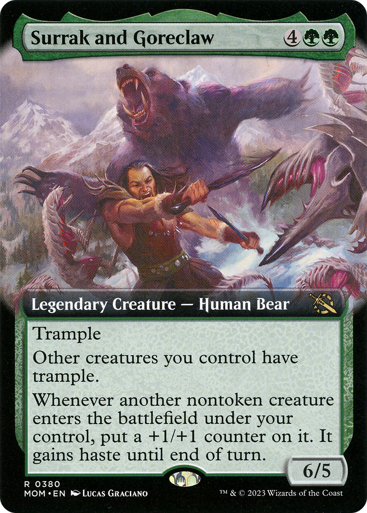 Surrak and Goreclaw (Extended Art) [March of the Machine] - Magic: The Gathering - Card Brawlers | Quebec | Canada |