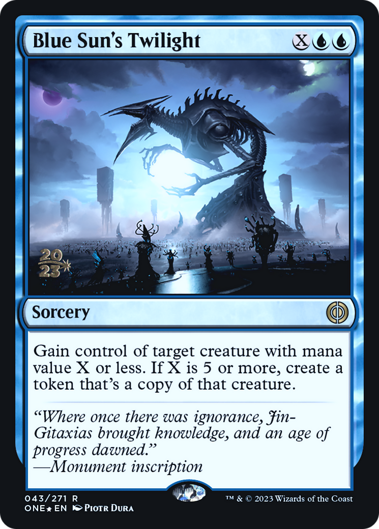 Blue Sun's Twilight [Phyrexia: All Will Be One Prerelease Promos] - Magic: The Gathering - Card Brawlers | Quebec | Canada |