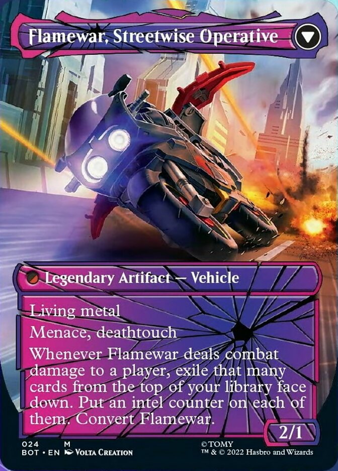 Flamewar, Brash Veteran // Flamewar, Streetwise Operative (Shattered Glass) [Transformers] - Magic: The Gathering - Card Brawlers | Quebec | Canada |