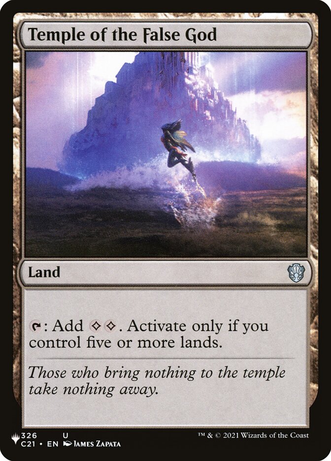 Temple of the False God [Secret Lair: Heads I Win, Tails You Lose] - Magic: The Gathering - Card Brawlers | Quebec | Canada |