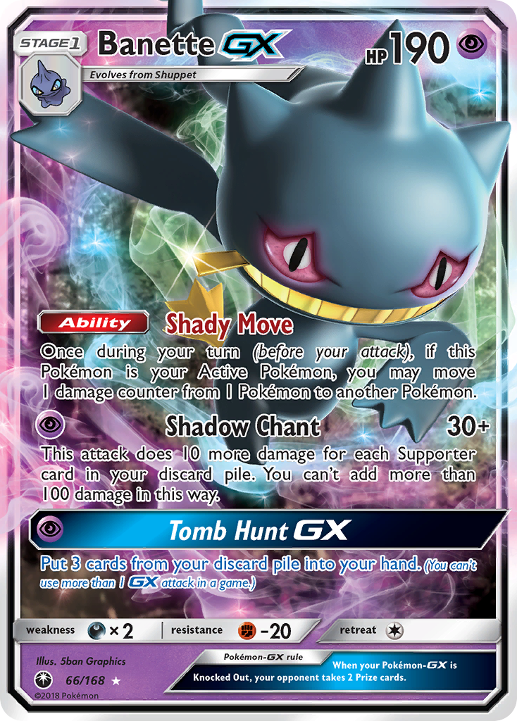 Banette GX (66/168) [Sun & Moon: Celestial Storm] - Pokémon - Card Brawlers | Quebec | Canada |