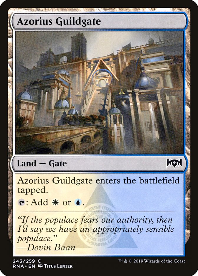 Azorius Guildgate (243/259) [Ravnica Allegiance] - Magic: The Gathering - Card Brawlers | Quebec | Canada |