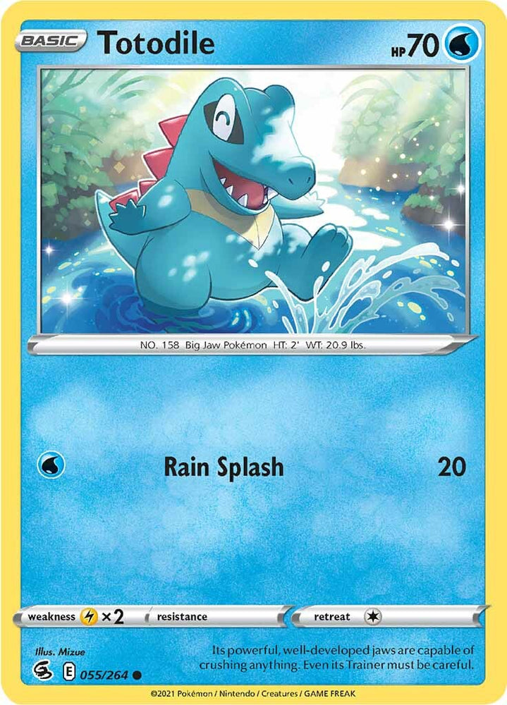 Totodile (055/264) [Épée et bouclier : Fusion Strike] 