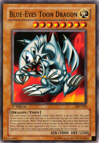 Blue-Eyes Toon Dragon [SDP-020] Common - Yu-Gi-Oh! - Card Brawlers | Quebec | Canada |