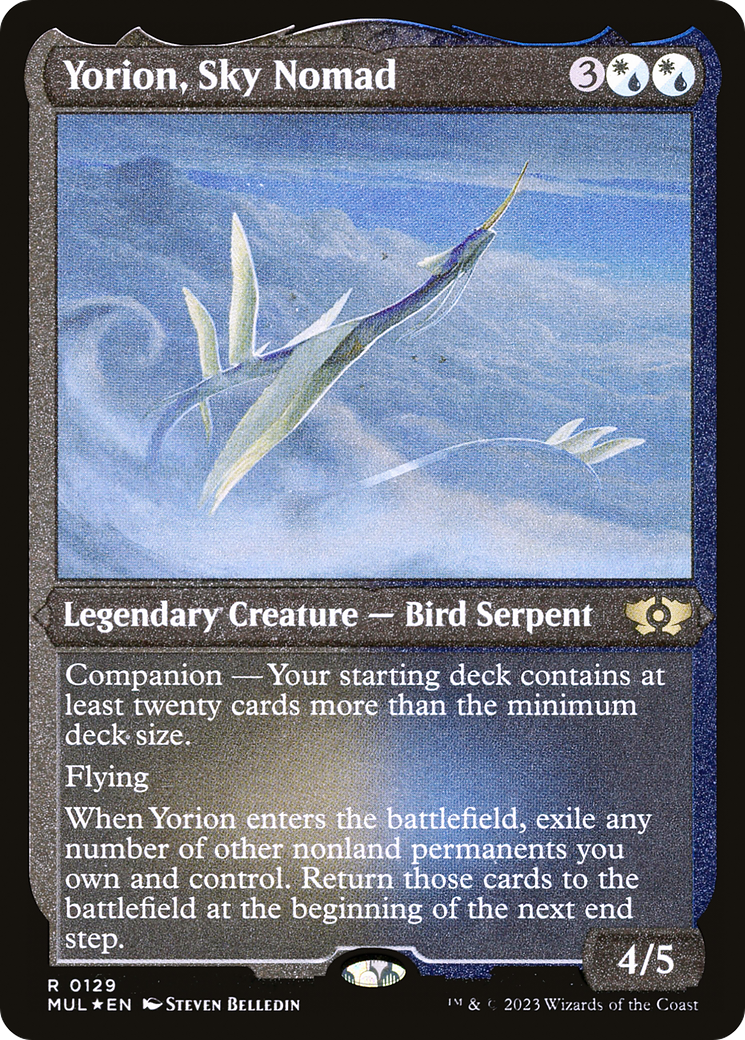 Yorion, Sky Nomad (Foil Etched) [Multiverse Legends] - Magic: The Gathering - Card Brawlers | Quebec | Canada |