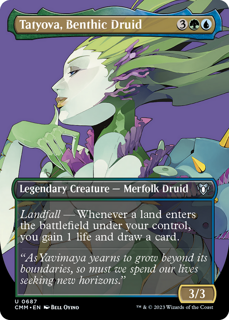 Tatyova, Benthic Druid (Borderless Profile) [Commander Masters] - Magic: The Gathering - Card Brawlers | Quebec | Canada |