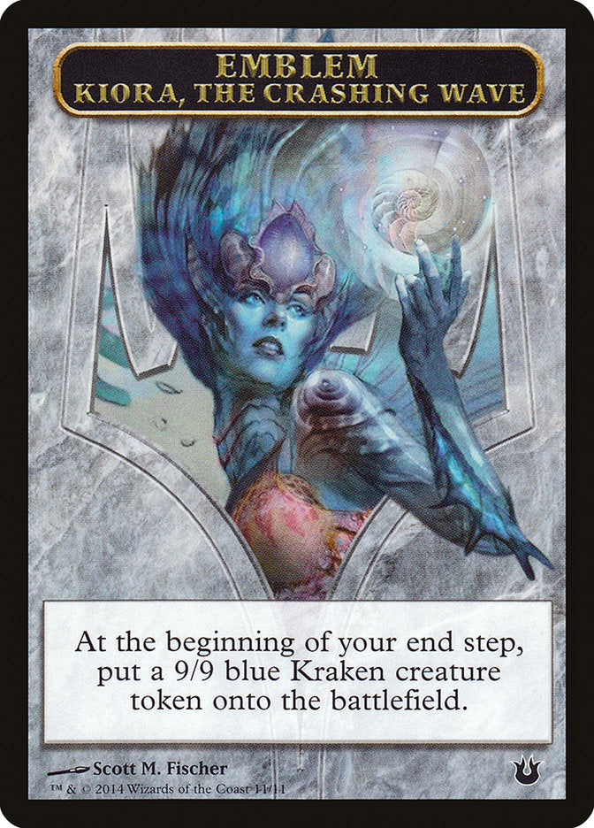 Kiora, the Crashing Wave Emblem [Born of the Gods Tokens] - Magic: The Gathering - Card Brawlers | Quebec | Canada |