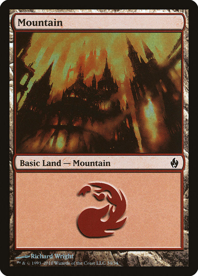 Mountain (34) [Premium Deck Series: Fire and Lightning] - Magic: The Gathering - Card Brawlers | Quebec | Canada |