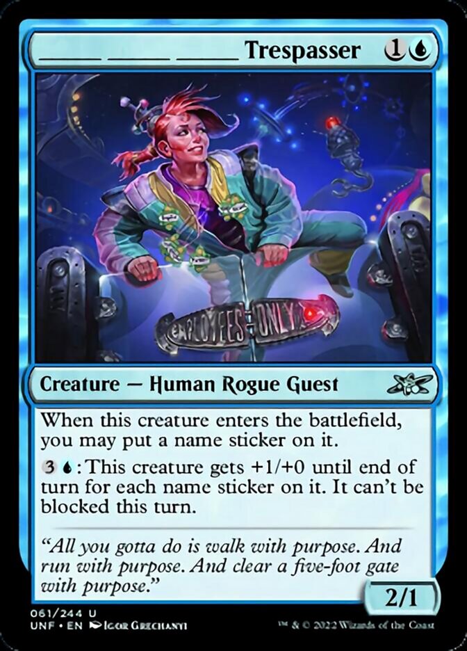 ______ ______ ______ Trespasser [Unfinity] - Magic: The Gathering - Card Brawlers | Quebec | Canada |