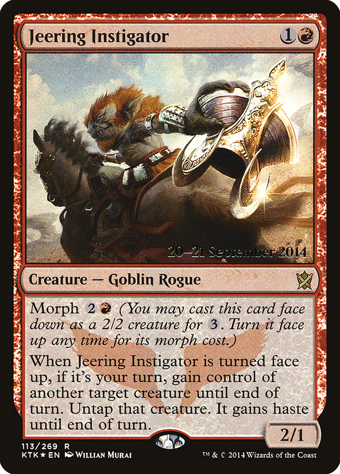 Jeering Instigator [Khans of Tarkir Prerelease Promos] - Magic: The Gathering - Card Brawlers | Quebec | Canada |