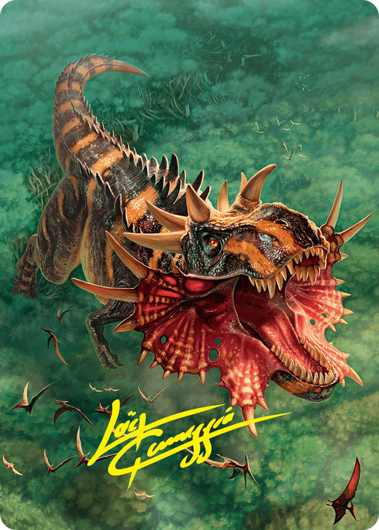 Gigantosaurus Art Card (53/54) (Gold-Stamped Signature) [Foundations Art Series] - Magic: The Gathering - Card Brawlers | Quebec | Canada |