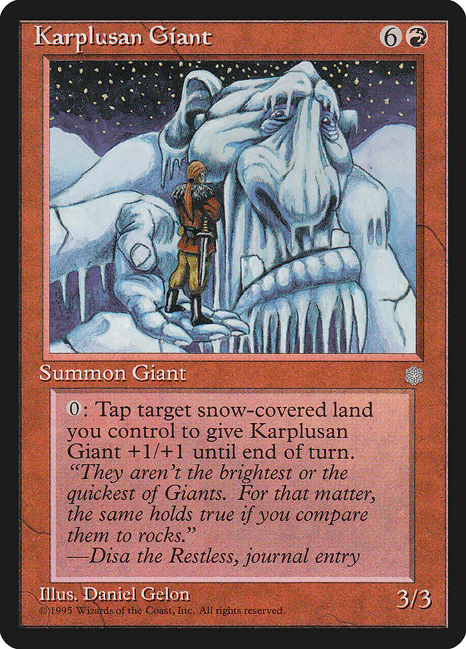 Karplusan Giant [Ice Age] - Magic: The Gathering - Card Brawlers | Quebec | Canada |