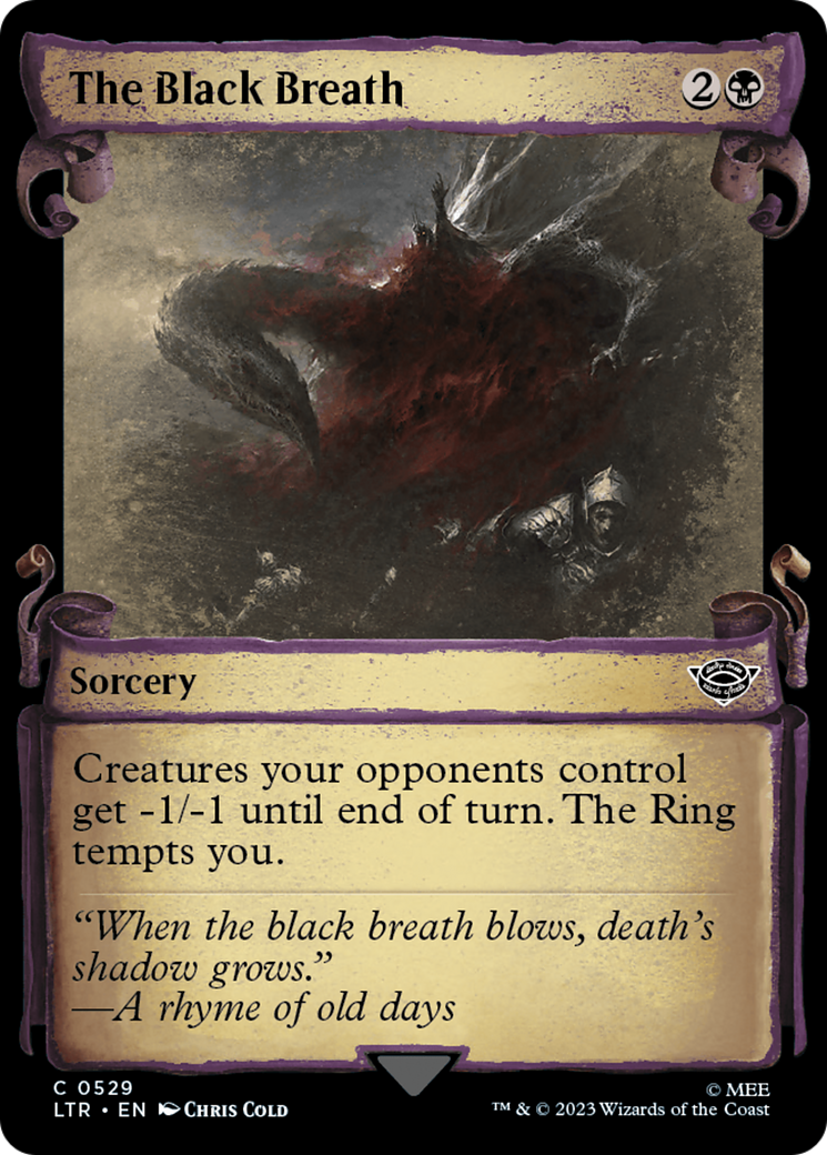 The Black Breath [The Lord of the Rings: Tales of Middle-Earth Showcase Scrolls] - Magic: The Gathering - Card Brawlers | Quebec | Canada |