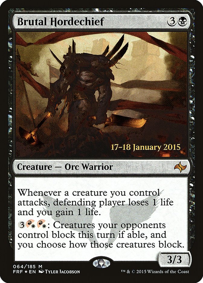 Brutal Hordechief [Fate Reforged Prerelease Promos] - Magic: The Gathering - Card Brawlers | Quebec | Canada |