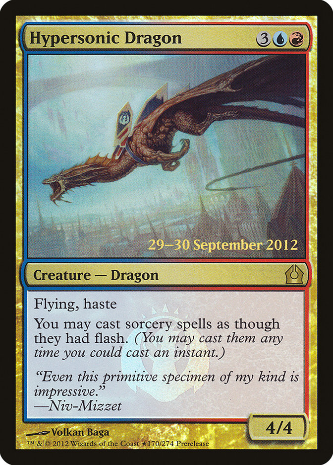 Hypersonic Dragon [Return to Ravnica Prerelease Promos] - Magic: The Gathering - Card Brawlers | Quebec | Canada |