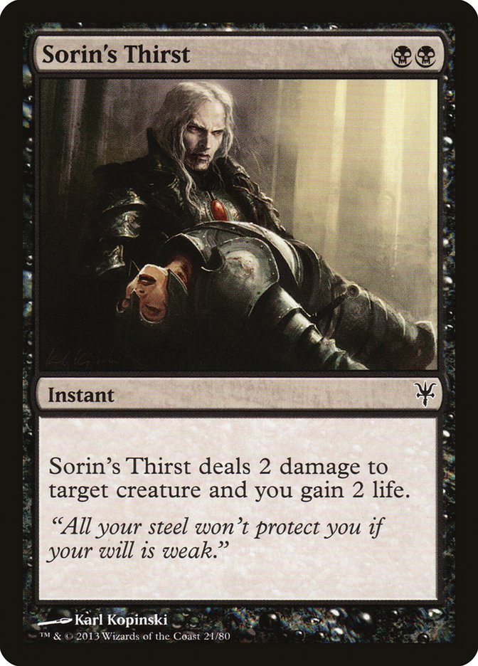Sorin's Thirst [Duel Decks: Sorin vs. Tibalt] - Magic: The Gathering - Card Brawlers | Quebec | Canada |