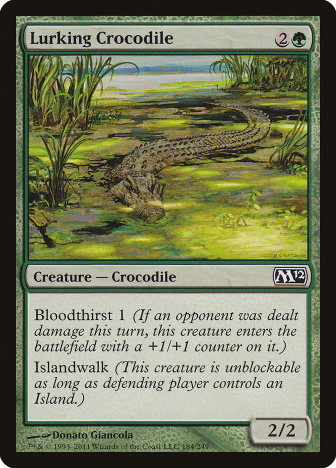 Lurking Crocodile [Magic 2012] - Magic: The Gathering - Card Brawlers | Quebec | Canada |