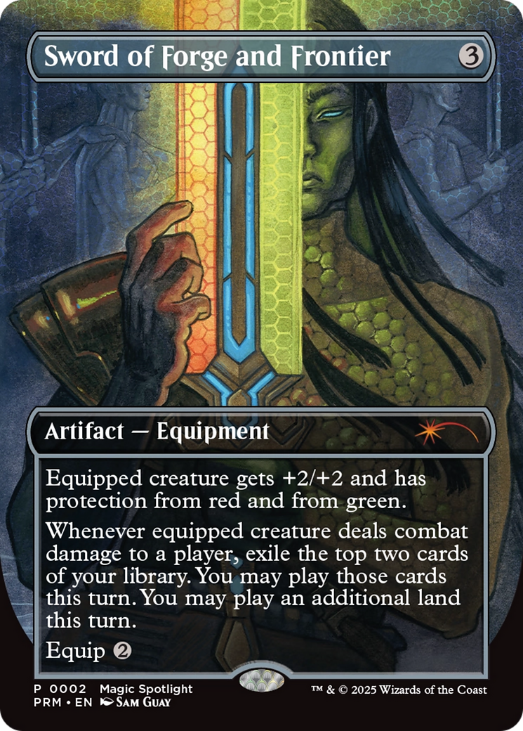 Sword of Forge and Frontier (Borderless) [Wizards Play Network 2025] - Magic: The Gathering - Card Brawlers | Quebec | Canada |