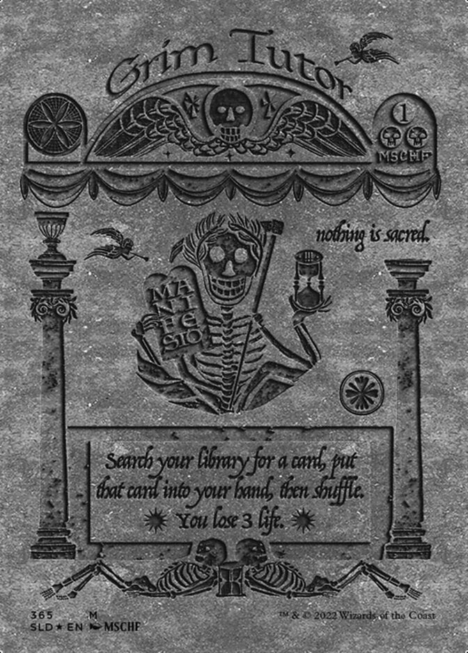 Grim Tutor (Borderless) (Foil Etched) [Secret Lair Drop Series] - Magic: The Gathering - Card Brawlers | Quebec | Canada |