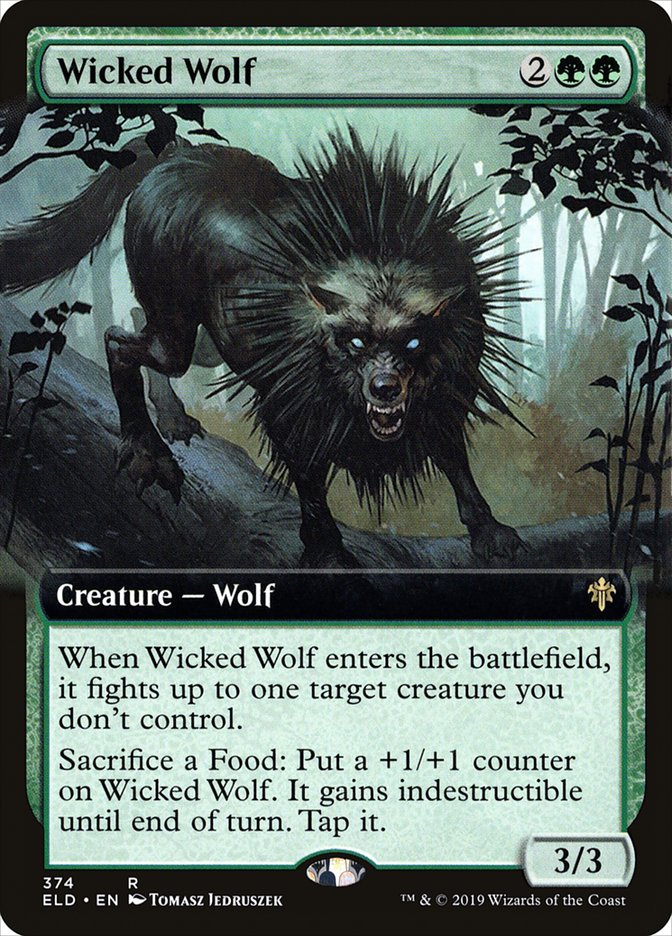 Wicked Wolf (Extended Art) [Throne of Eldraine] - Magic: The Gathering - Card Brawlers | Quebec | Canada |