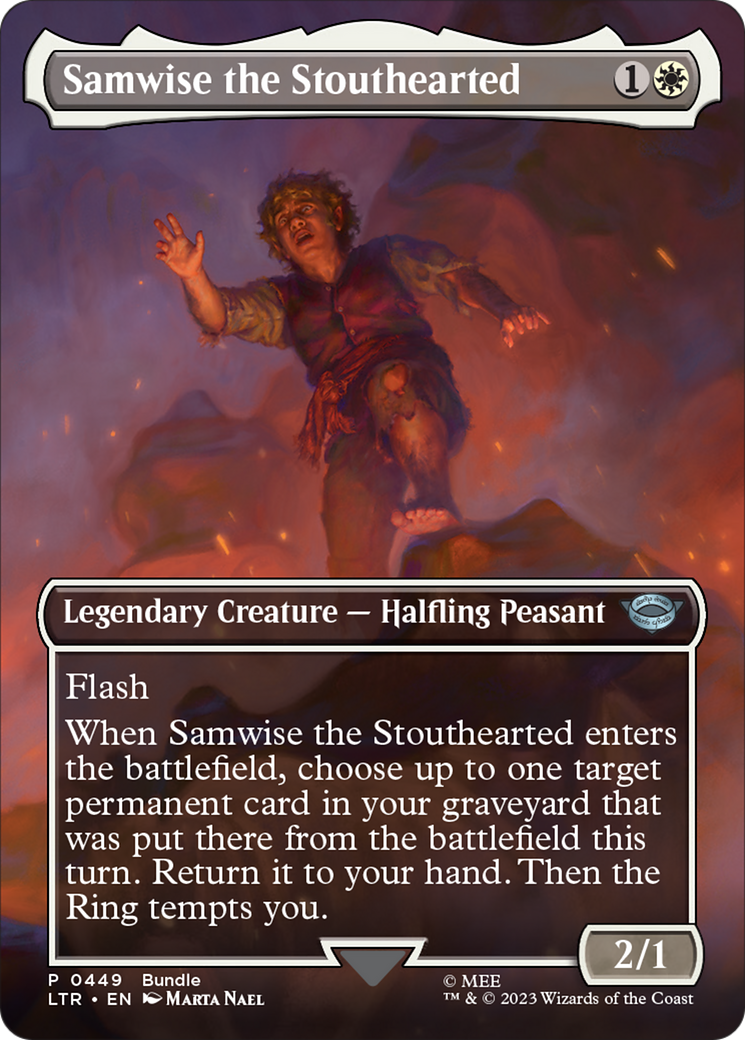 Samwise the Stouthearted (Borderless Alternate Art) [The Lord of the Rings: Tales of Middle-Earth] - Magic: The Gathering - Card Brawlers | Quebec | Canada |
