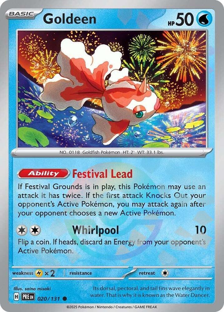 Goldeen (020/131) (Poke Ball Pattern) [Scarlet & Violet: Prismatic Evolutions] - Pokémon - Card Brawlers | Quebec | Canada |