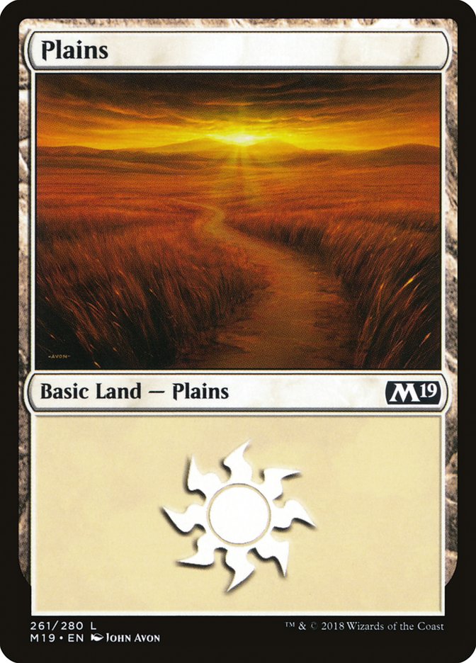 Plains (261) [Core Set 2019] - Magic: The Gathering - Card Brawlers | Quebec | Canada |