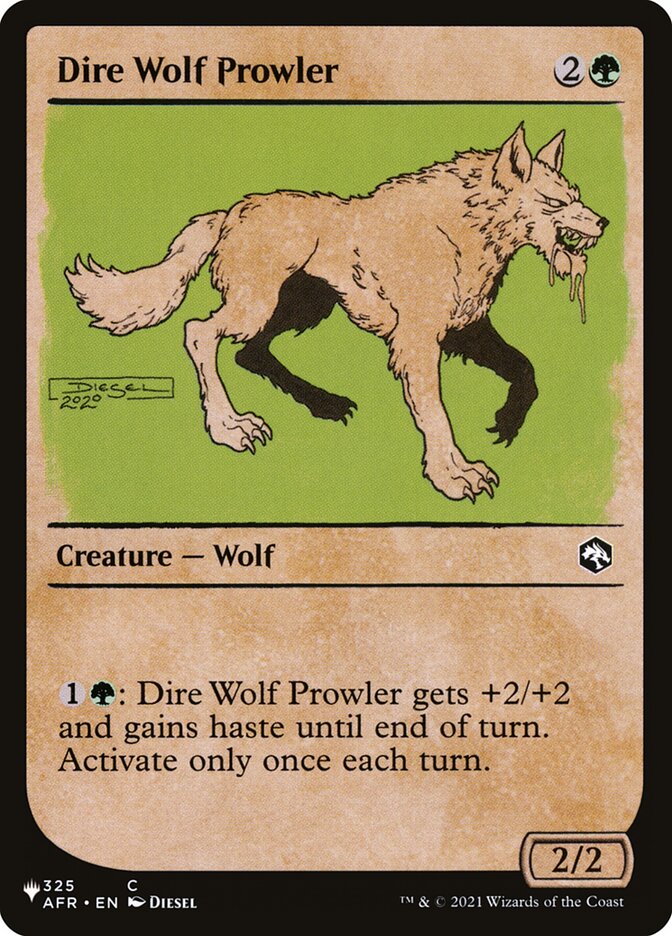 Dire Wolf Prowler (Showcase) [The List] - Magic: The Gathering - Card Brawlers | Quebec | Canada |