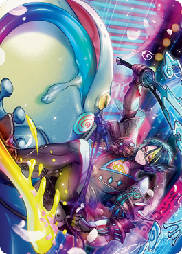 Tatsunari, Toad Rider Art Card [Kamigawa: Neon Dynasty Art Series] - Magic: The Gathering - Card Brawlers | Quebec | Canada |