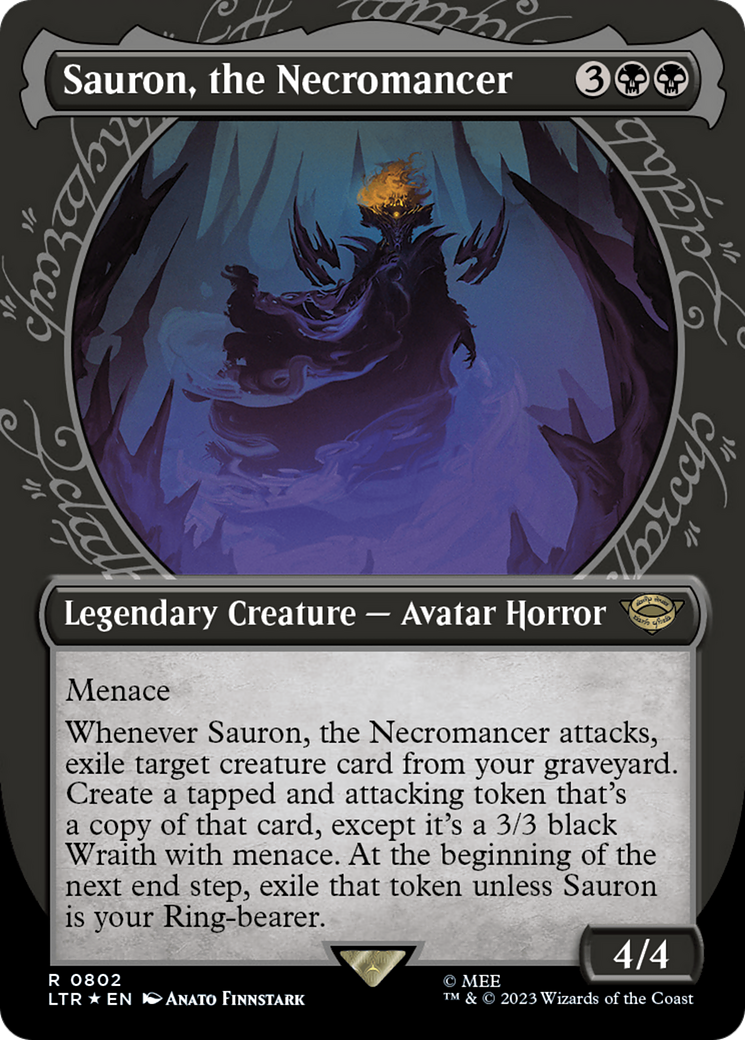 Sauron, the Necromancer (Showcase) (Surge Foil) [The Lord of the Rings: Tales of Middle-Earth] - Magic: The Gathering - Card Brawlers | Quebec | Canada |