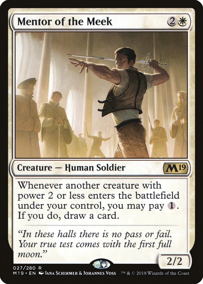 Mentor of the Meek [Core Set 2019] - Magic: The Gathering - Card Brawlers | Quebec | Canada |