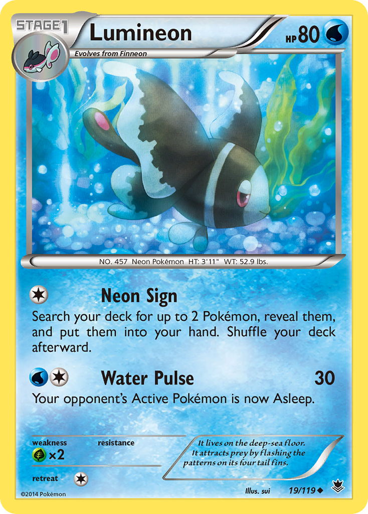 Lumineon (19/119) [XY: Phantom Forces] - Pokémon - Card Brawlers | Quebec | Canada |