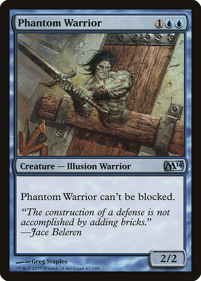 Phantom Warrior [Magic 2014] - Magic: The Gathering - Card Brawlers | Quebec | Canada |