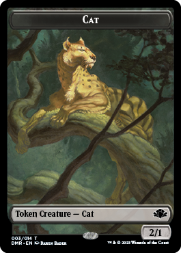 Zombie // Cat (003) Double-Sided Token [Dominaria Remastered Tokens] - Magic: The Gathering - Card Brawlers | Quebec | Canada |