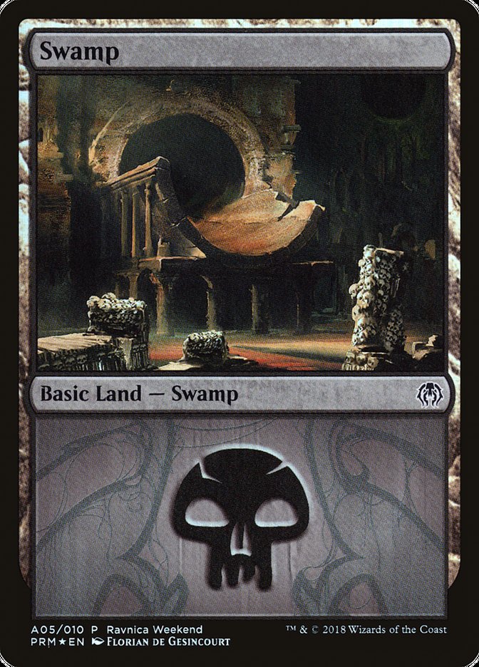 Swamp (A05) [Ravnica Allegiance Ravnica Weekend] - Magic: The Gathering - Card Brawlers | Quebec | Canada |