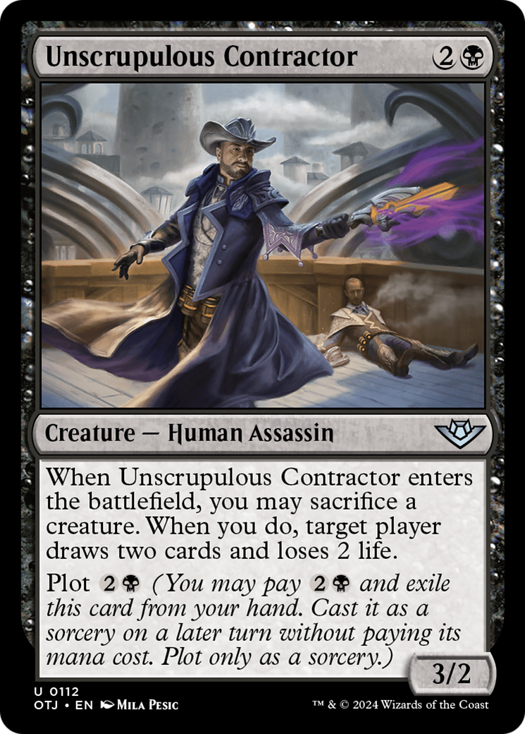 Unscrupulous Contractor [Outlaws of Thunder Junction] - Magic: The Gathering - Card Brawlers | Quebec | Canada |