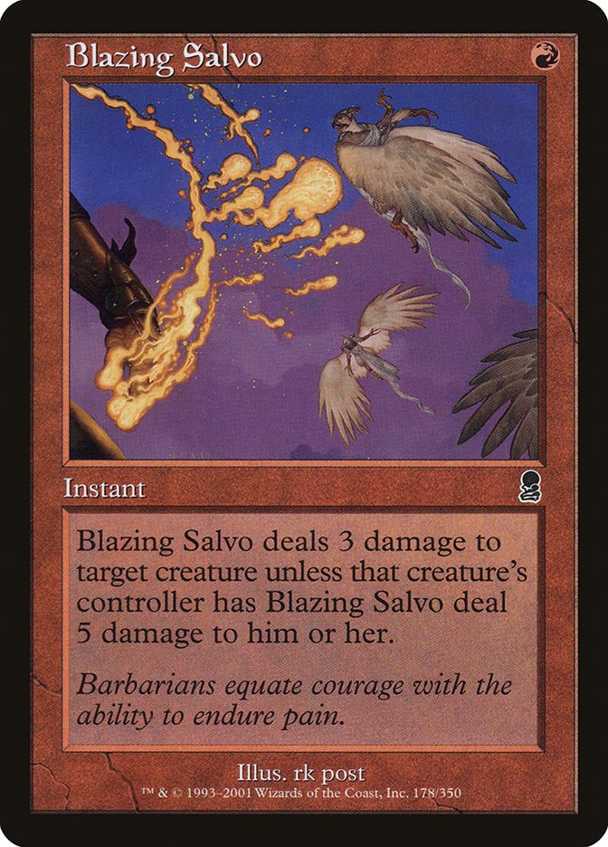 Blazing Salvo [Odyssey] - Magic: The Gathering - Card Brawlers | Quebec | Canada |
