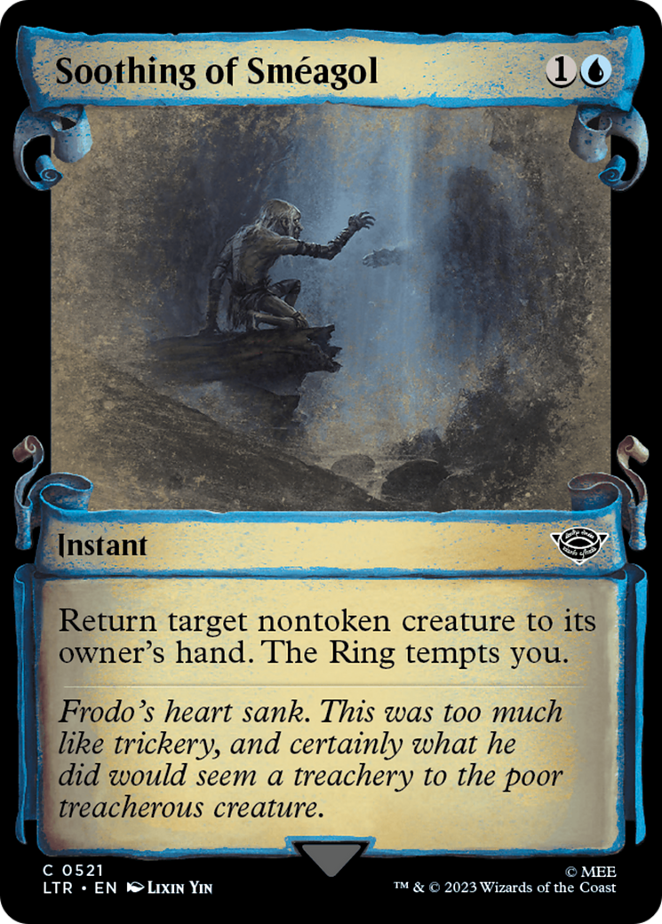 Soothing of Smeagol [The Lord of the Rings: Tales of Middle-Earth Showcase Scrolls] - Magic: The Gathering - Card Brawlers | Quebec | Canada |