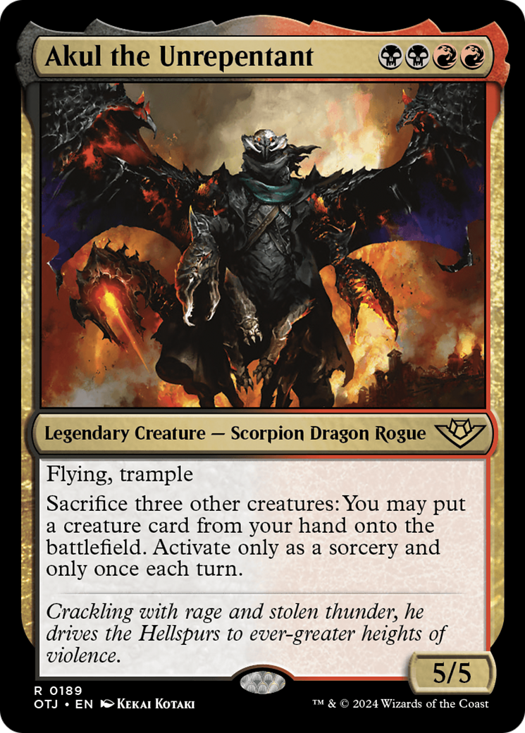 Akul the Unrepentant [Outlaws of Thunder Junction] - Magic: The Gathering - Card Brawlers | Quebec | Canada |