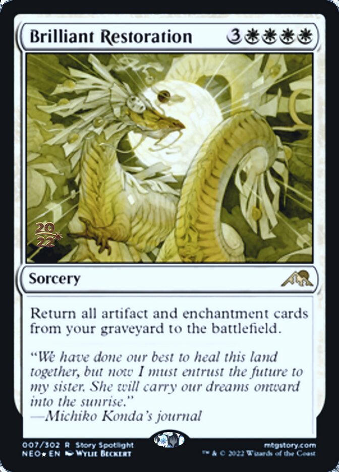 Brilliant Restoration [Kamigawa: Neon Dynasty Prerelease Promos] - Magic: The Gathering - Card Brawlers | Quebec | Canada |