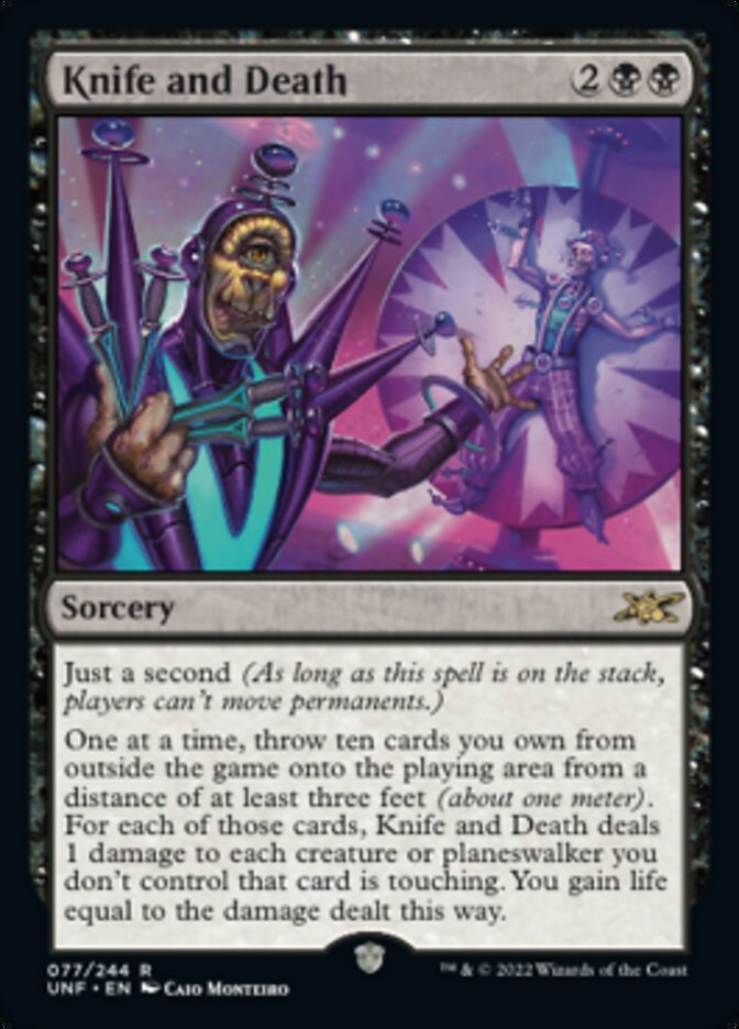 Knife and Death [Unfinity] - Magic: The Gathering - Card Brawlers | Quebec | Canada |