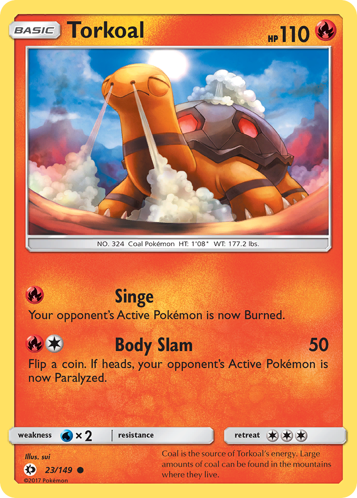 Torkoal (23/149) [Sun & Moon: Base Set] - Pokémon - Card Brawlers | Quebec | Canada |