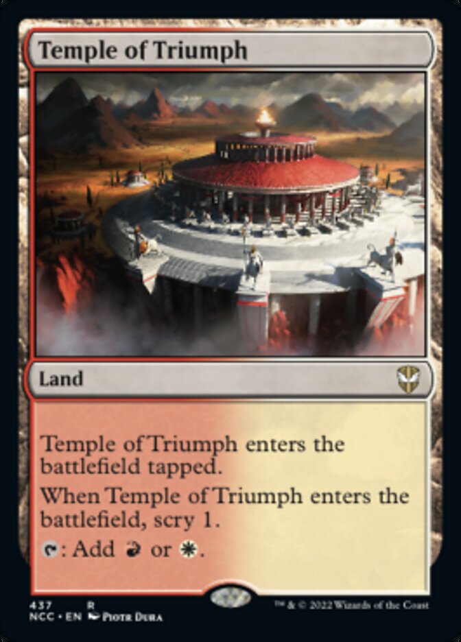 Temple of Triumph [Streets of New Capenna Commander] - Magic: The Gathering - Card Brawlers | Quebec | Canada |