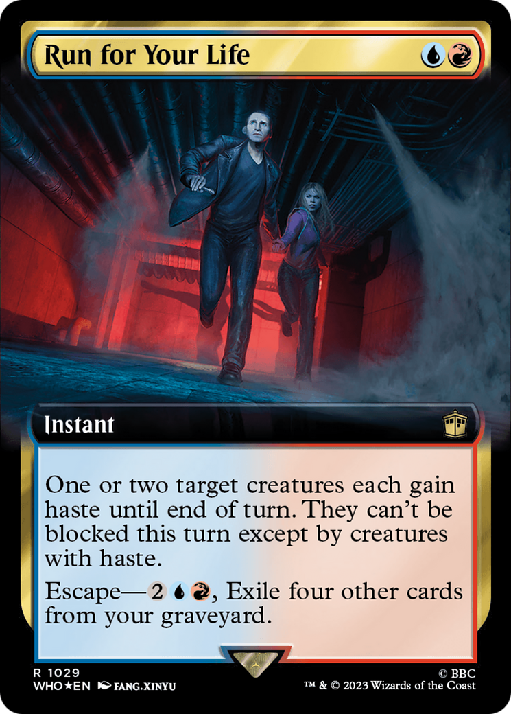 Run for Your Life (Extended Art) (Surge Foil) [Doctor Who] - Magic: The Gathering - Card Brawlers | Quebec | Canada |