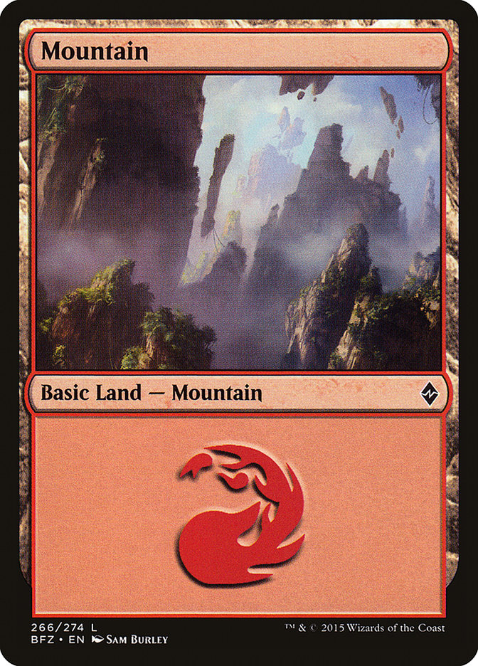 Mountain (266) [Battle for Zendikar] - Magic: The Gathering - Card Brawlers | Quebec | Canada |